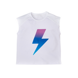 Girl's Tennis shirt from Love Set Match featuring a lightning bolt on it