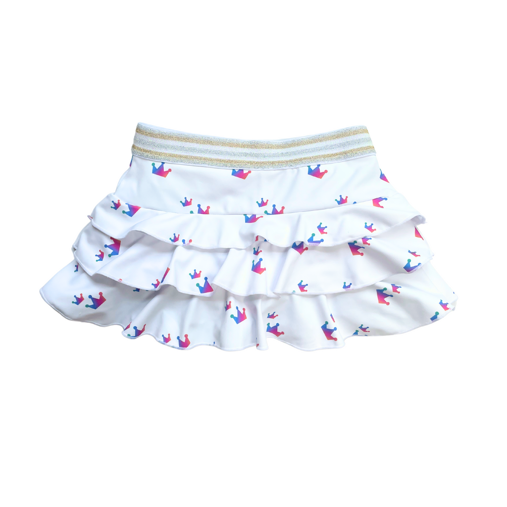 HYEON♡swan skirt / milk tea ♡ Milky-chan the Fawn Applique Skirt by Angelic Pretty