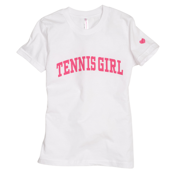 Tennis Girl Tee in White